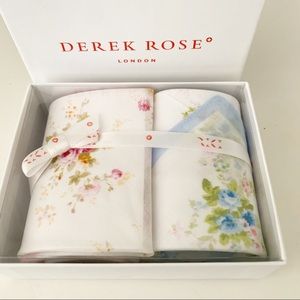 Derek Rose London Floral Handkerchiefs